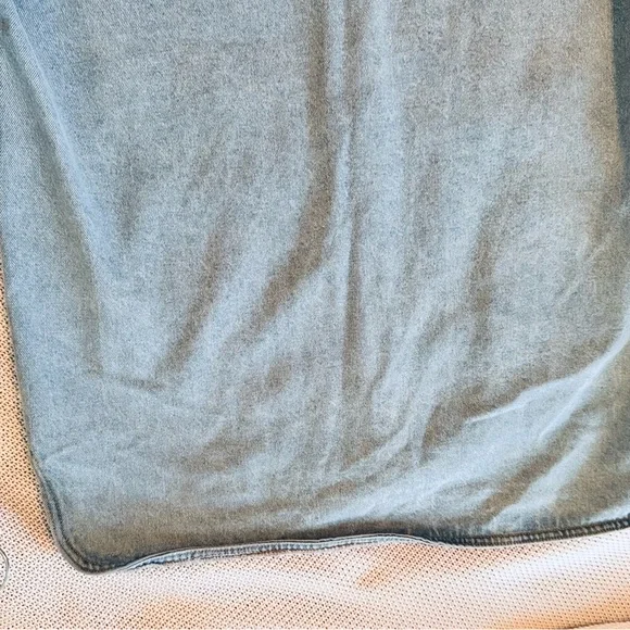 TNR JEANS Denim Shacket Light Blue Jean Jacket Button Down Shirt - Picture 10 of 15